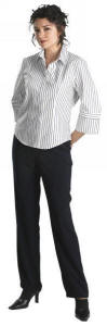 11615 Dameskjorte med 3/4 lange �rmer, manchet og indsnit 50/50 bomuld/polyester, 120 g/m2=164