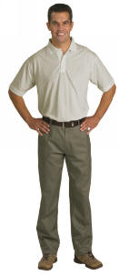 20563 Herrebukser med to baglommer og lynl�slukke, 40/60% polyester/bomuld, 210 g/m2