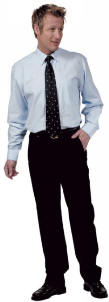 H3300 Herreskjorte med lange �rmer og button down 30/70% polyester/bomuld. Oxford. Korte �rmer=019