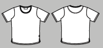 FD0200/ 40/60 % p/b Dame T-shirt stribet med rund hals XS - 3XL 40/60% polyester/bomuld, 220 g/m2 LYSEBL�/SAND BORDEAUX/SAND