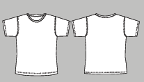 D0013/ 100 % bom. Dame T-shirt interlock 100% bomuld, 210 g/m2 HVID LYSEBL� SAND SORT R�D MOCCA 