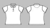 D4800/ 100 % bom Dame polo T-shirt let figursyet S -L 3XL 100% bomuld, 220 g/m2 HVID LYSEBL� NAVY KIT R�D SORT =069