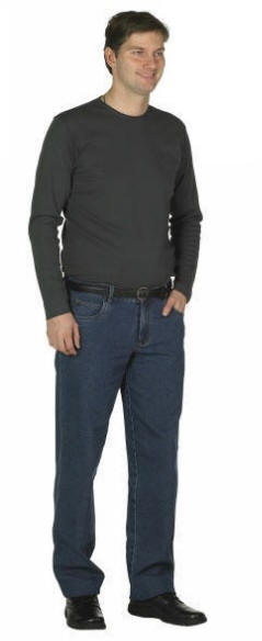 H0300/ 100 % bom. T-shirt interlock, lang�rmet S - XXL 100% bomuld, 210 g/m2 HVID SAND KOKSGR� SORT =069
