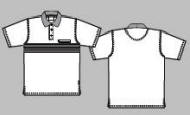 FH1000/ 40/60 % p/b Polo T-shirt med strib p� bryst XS - 3XL 40/60% polyester/bomuld, 220 g/m2 BORDEAUX NAVY 