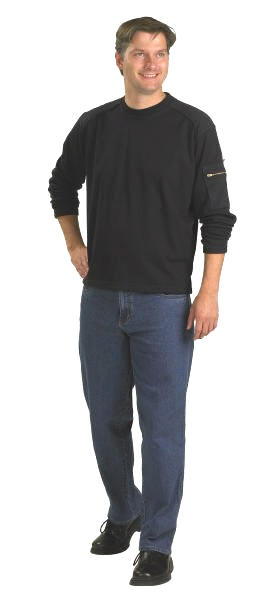 FH1100/ 40/60 % p/b Sweatshirt med �rmelomme XS - 3XL40/60% polyester/bomuld, 210 g/m2 OCEAN NAVY