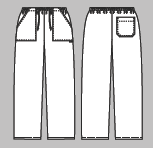 20584 Herrebukser med snor i talje 65/35 polyester/bomuld, 195 g/m2