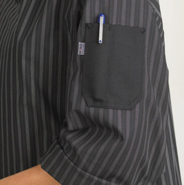 21370 Kokkejakke med 3/4 �rmer og �rmelomme 65/35% polyester/bomuld, 180 g/m2