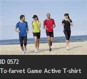 ID 0572 To-farvet Game Active T-shirt