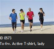 ID 0573 To-frv. Active T-shirt, lady