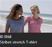 ID 0568 Stribet stretch T-shirt