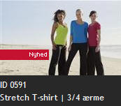 ID 0591 Stretch T-shirt | 3/4 �rme