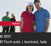 ID 0557 ID-Tech polo | kontrast, lady