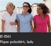ID 0561 Pique poloshirt, lady