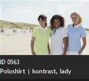 ID 0563 Poloshirt | kontrast, lady