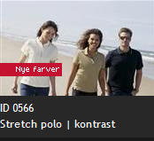ID 0566 Stretch polo | kontrast