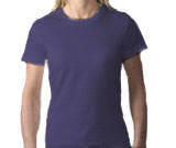 2002 T-shirt Tight basic lady T-shirt med rund hals
