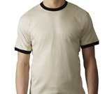 2010 T-shirt med kontrast Tight basic T-shirt med rund hals.