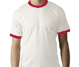 2010 T-shirt med kontrast Tight basic T-shirt med rund hals.