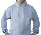 2040 H�ttesweatshirt - lige velegnet til herre og damer - H�ttesweatshirt med k�ngurulomme.