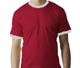 2010 T-shirt med kontrast Tight basic T-shirt med rund hals.