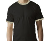 2010 T-shirt med kontrast Tight basic T-shirt med rund hals.