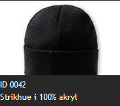ID 0042 Strikhue i 100% akryl