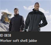 ID 0838 Worker soft shell jakke