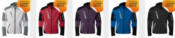 GAME SOFTSHELL JAKKE med KONTRAST - 069810870
