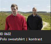 ID 0602 Polo sweatshirt | kontrast