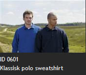 ID 0601 Klassisk polo sweatshirt