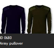 ID 0680 Army pullover