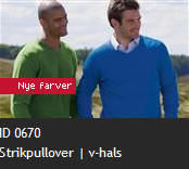 ID 0670 Strikpullover | v-hals
