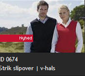 ID 0674 Strik slipover | v-hals
