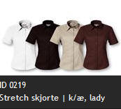 ID 0219 Stretch skjorte | k/�, lady