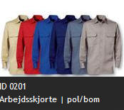 ID 0201 Arbejdsskjorte | pol/bom