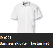 ID 0229 Business skjorte | kort�rmet