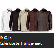 ID 0216 Caf�skjorte | lang�rmet