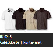 ID 0215 Caf�skjorte | kort�rmet