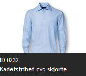 ID 0232 Kadetstribet cvc skjorte