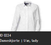 ID 0224 Dameskjorte | l/�, lady