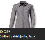 ID 0239 Stribet caf�skjorte, lady