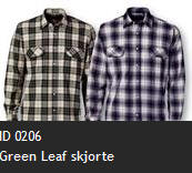 ID 0206 Green Leaf skjorte