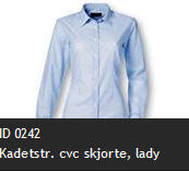 ID 0242 Kadetstr. cvc skjorte, lady