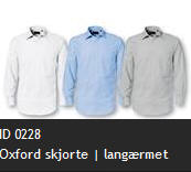 ID 0228 Oxford skjorte | lang�rmet