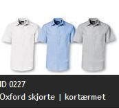 ID 0227 Oxford skjorte | kort�rmet