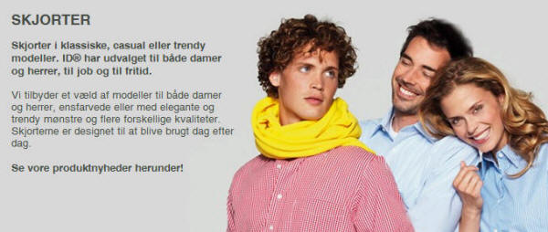 Skjorter fra ID-Line. Overflod - kvalitet - mode. Alt i et i et væld af farver og størrelser.