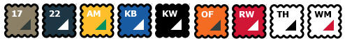Value t med kontrast farve. Dess.: 61-168-0 - farver