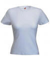 Dame stretch t-shirt med rund hals