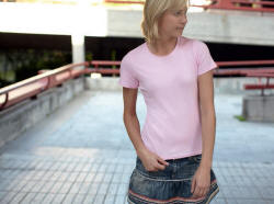 Fruit of the Loom - Dame Stretch T med rund hals