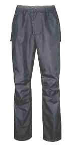 WALTON 10460 01 Herre regnbuks. Baglommer med velcro, forlommer med lynlås og sideåbning. "Pre-bøjede" knæ.